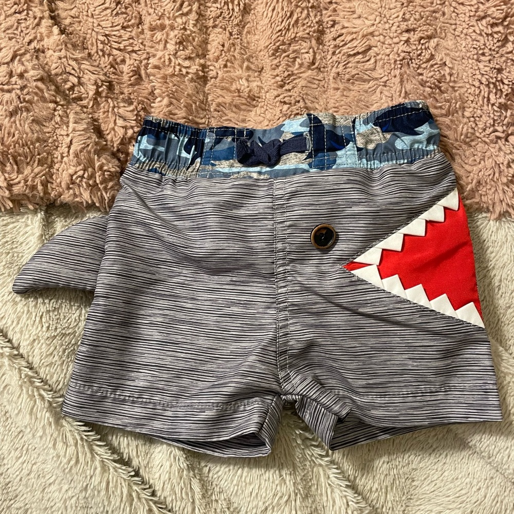 EUC Mudpie Baby Boys Shark Swim Shorts